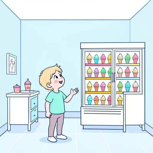 アイスクリーム食べたい - Bildwörterbuch