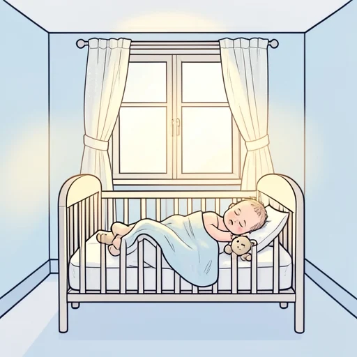 赤ちゃんが寝てる - Bildwörterbuch