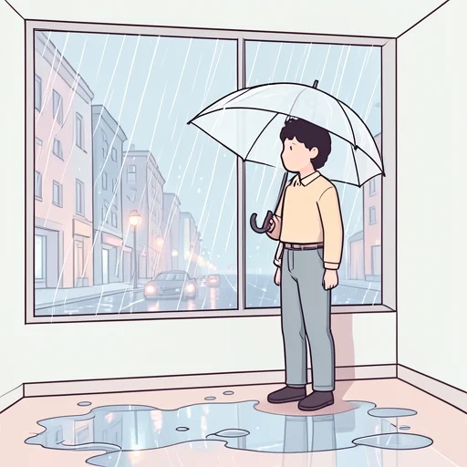 雨が続いてる - Bildwörterbuch