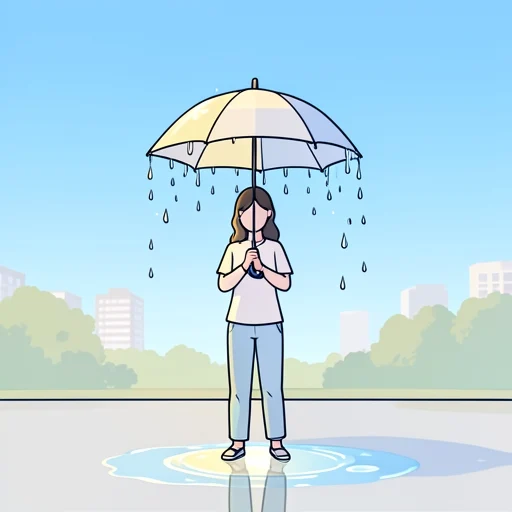 雨が止んだ - Bildwörterbuch