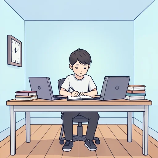 あなたはどのくらい勉強しますか。 - イラスト辞典