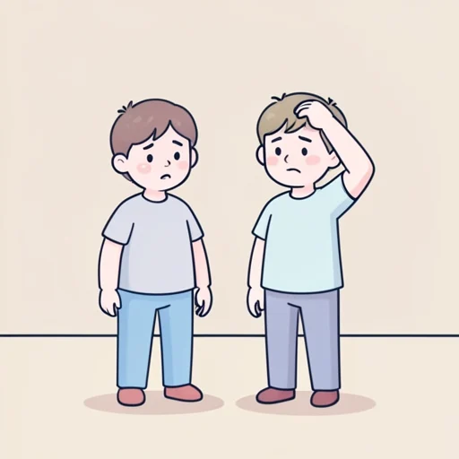 あの二人はそっくりでよく間違えられる - Bildwörterbuch