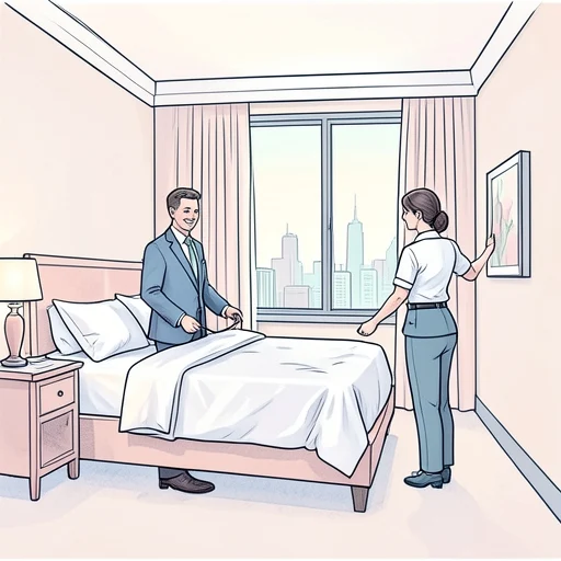 あのホテルのサービスは評判通りだった - Bildwörterbuch