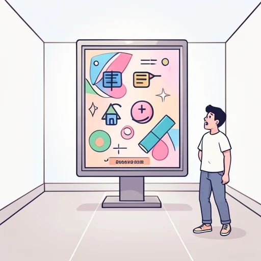 あの会社の広告デザインは独特で印象的だ - Bildwörterbuch