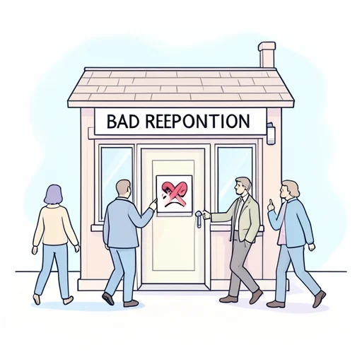あの店の評判が悪い - Bildwörterbuch