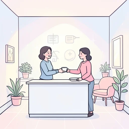 あの店のサービスは本当にきめ細やかで居心地がいい - Bildwörterbuch