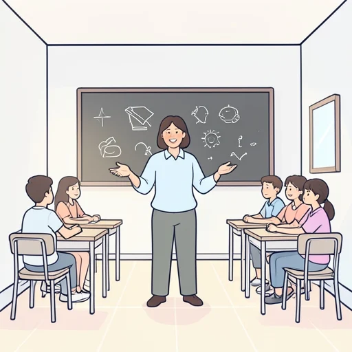 あの先生は生徒にとても丁寧に教えてくれる - Bildwörterbuch