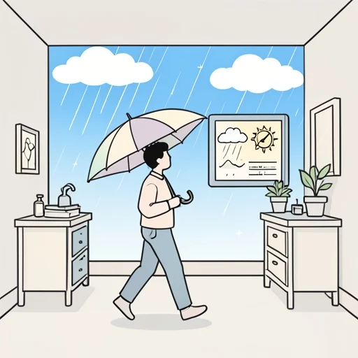 明日の予報によると午後から雨が降るらしい - Bildwörterbuch