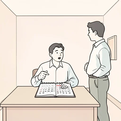 明日の予定教えて - Bildwörterbuch