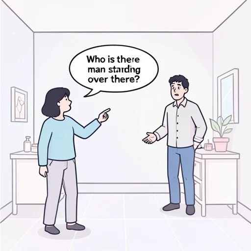 あそこに立っている男の人は誰ですか - Bildwörterbuch