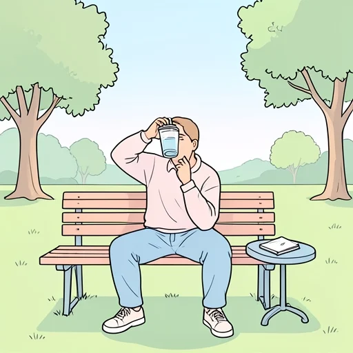 頭を冷やしてから考え直したい - Bildwörterbuch