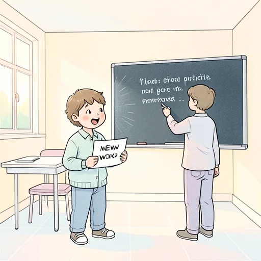 新しい単語を覚えたらすぐ例文を作るようにするといいよ - Illustrated Dictionary