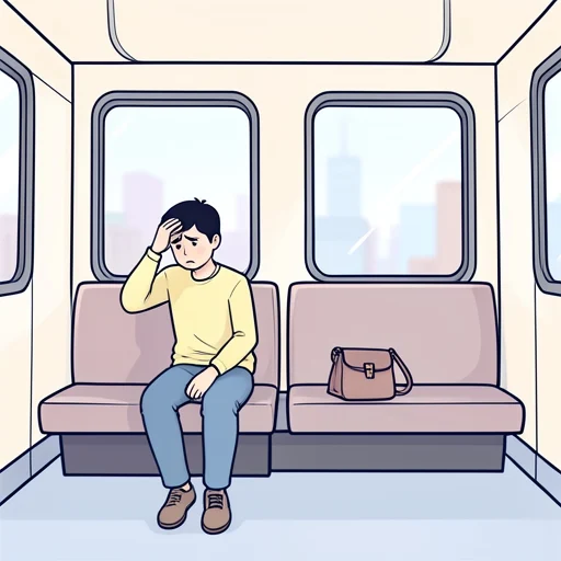 バッグ、電車に忘れたかも…最悪だ - Bildwörterbuch