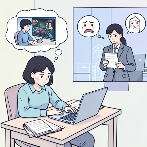勉強を怠けると後で必ず後悔する - Bildwörterbuch