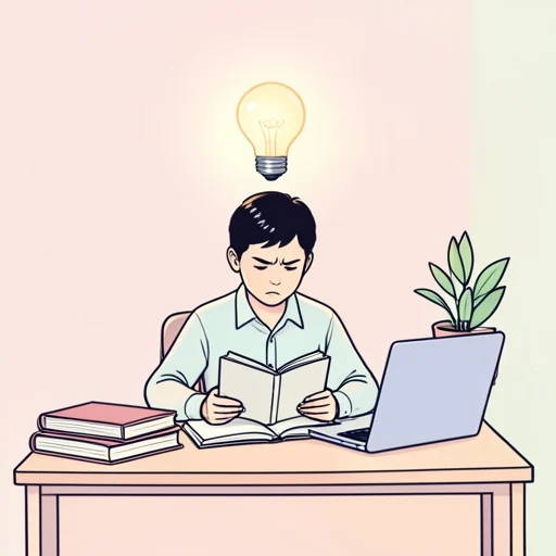 勉強を続けることが大切です。 - Illustrated Dictionary