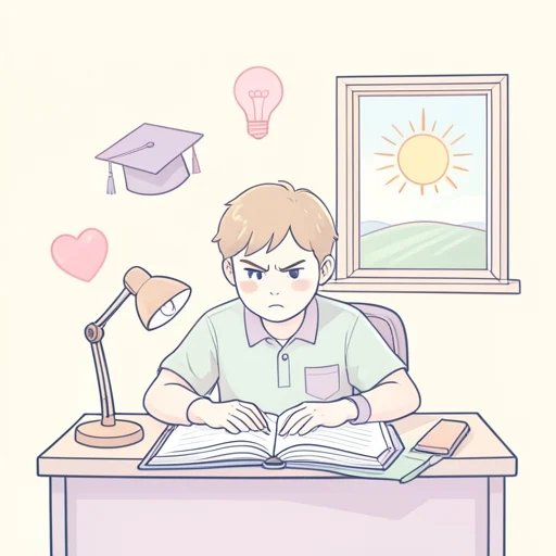 勉強し続けることが大事 - Bildwörterbuch