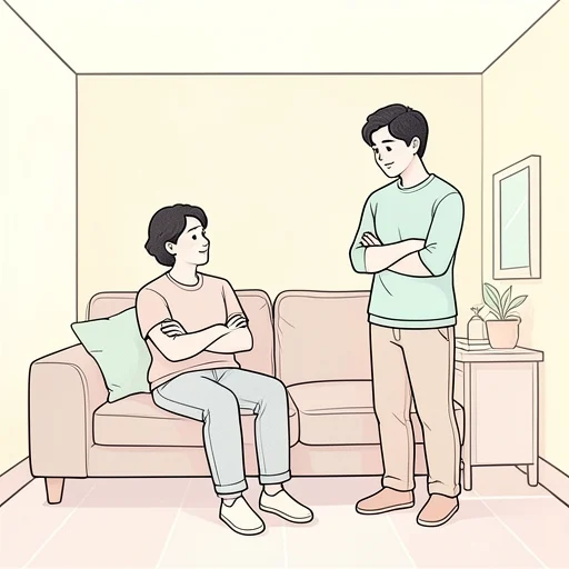 別に怒ってないけど？ - Bildwörterbuch