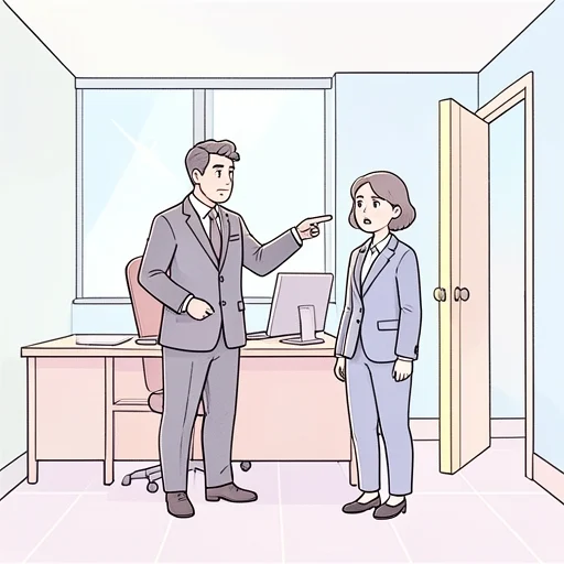 部長は私に直接、辞めるよう命じた - Bildwörterbuch