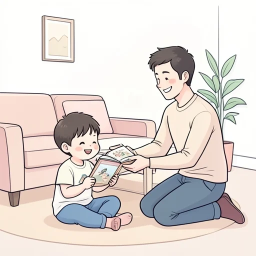 父から本をもらった - Bildwörterbuch