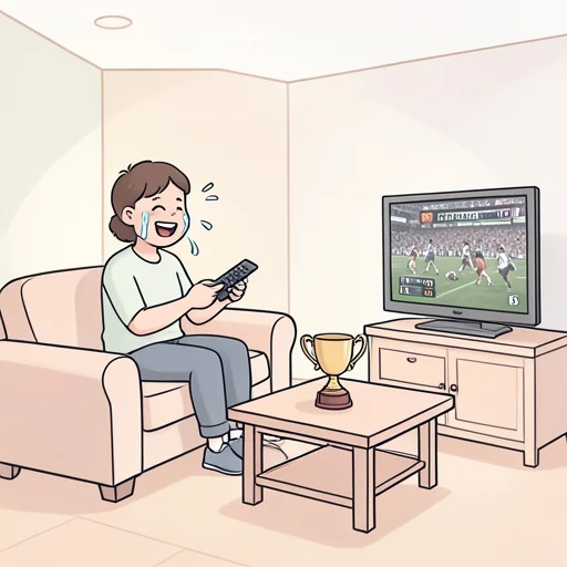 チームが優勝した瞬間、涙が出た - Bildwörterbuch