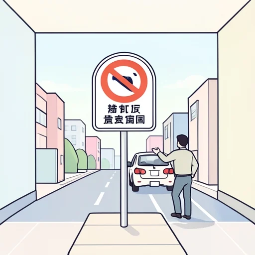 駐車禁止区域 - Bildwörterbuch