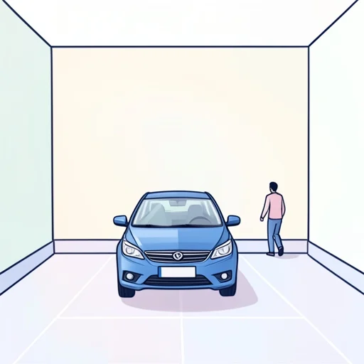 駐車場に車を停めた - Bildwörterbuch