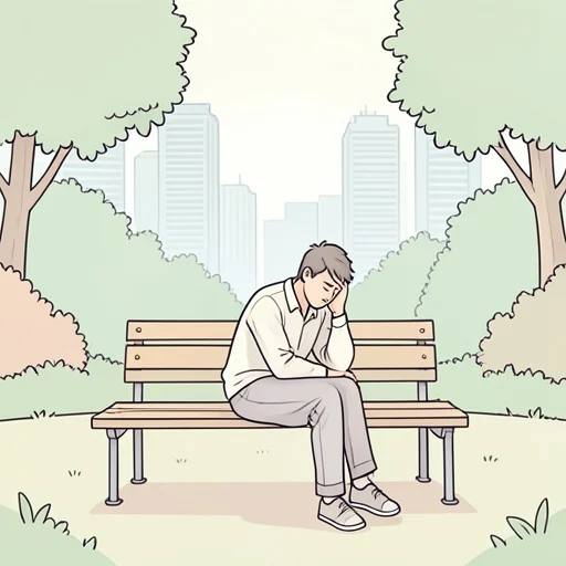 大都市の暮らしに疲れた - Bildwörterbuch