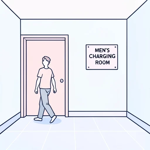 男子更衣室は右側にあります - Bildwörterbuch