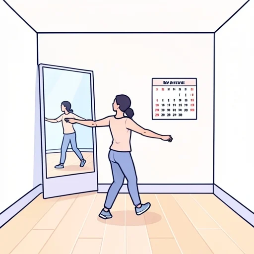 ダンスうまくなりたいなら、毎日練習あるのみ - Bildwörterbuch