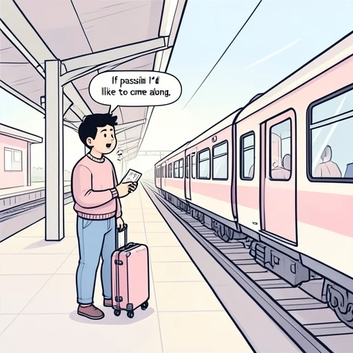 できれば一緒に来たい - Bildwörterbuch