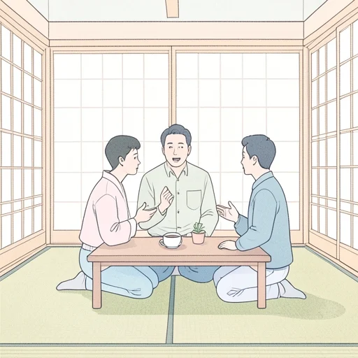 できるだけ自然な日本語で話すようにしているんだ - Bildwörterbuch