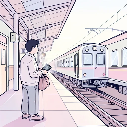 電車に忘れ物した - Bildwörterbuch