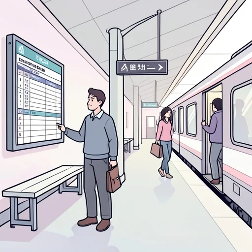 電車の遅れで大事な約束を逃した - Bildwörterbuch