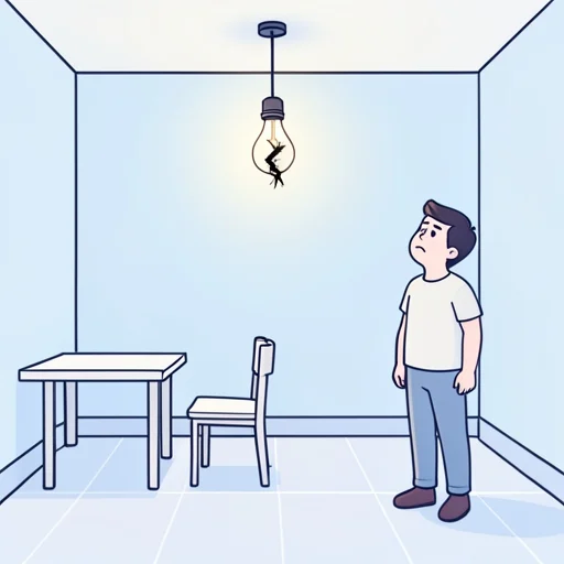 電灯が切れた - Bildwörterbuch