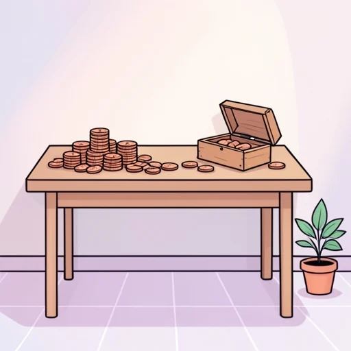 銅貨のコレクションが増えてきた - Bildwörterbuch