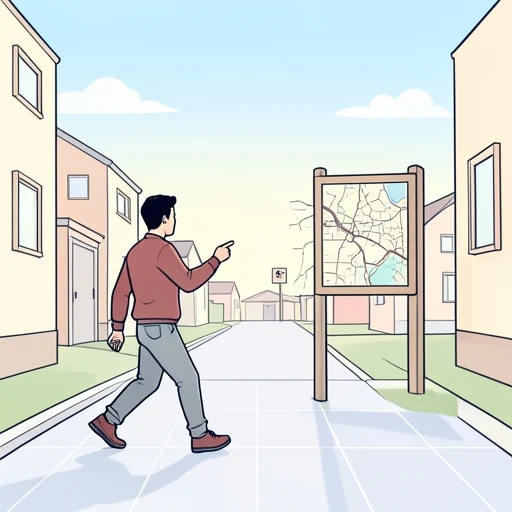 駅までの距離を数えながら歩いた - Bildwörterbuch