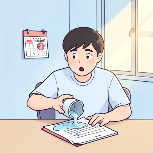 不注意で大事なミスを犯してしまった - Bildwörterbuch