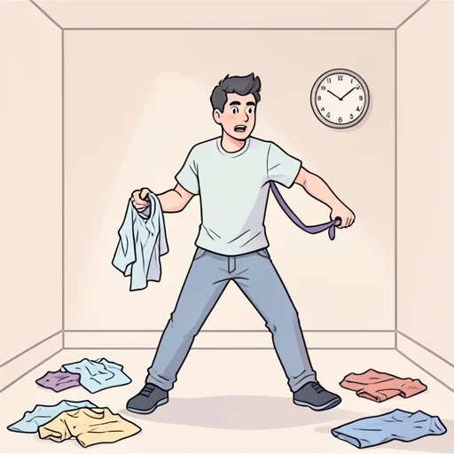 服を換える時間がない - Bildwörterbuch
