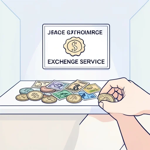 古い切手と記念硬貨を交換してくれる店があるらしい - Bildwörterbuch