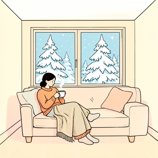 冬になりました。 - イラスト辞典