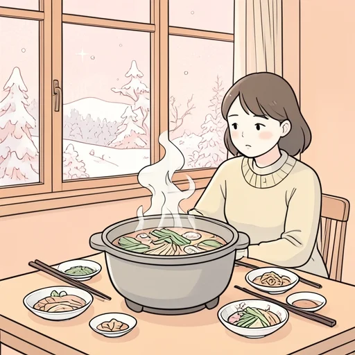 冬になると鍋料理が恋しくなる - Bildwörterbuch