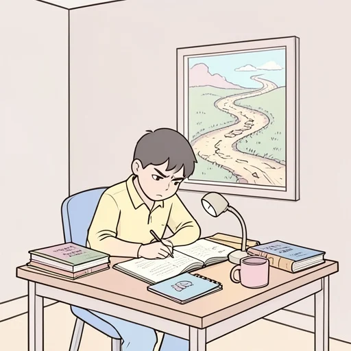 学問に王道なし - Bildwörterbuch