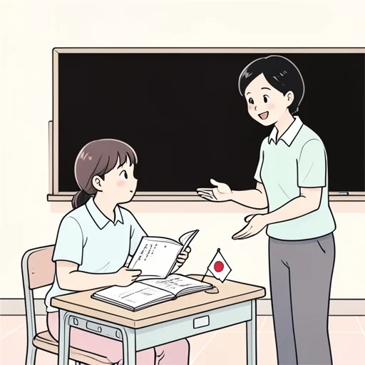 学生のとき、日本語を勉強しました。 - Illustrated Dictionary