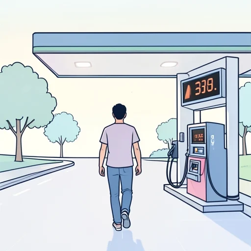 ガソリンの値段が上がった - Bildwörterbuch