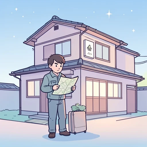 下宿探してる - Bildwörterbuch