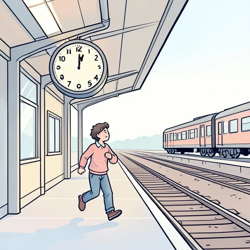 5時に間に合った - Bildwörterbuch