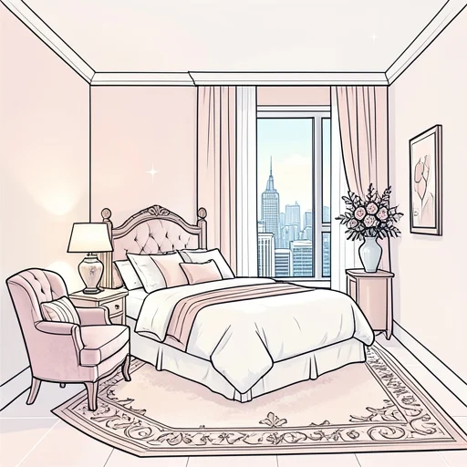 豪華な部屋に泊まれた - Bildwörterbuch