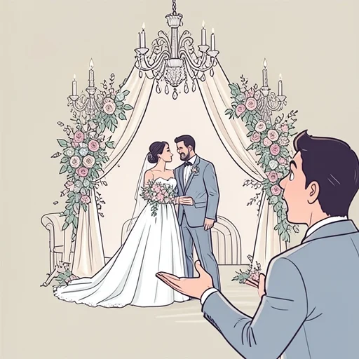 豪華な結婚式を挙げたって話聞いた？すごいよね - Bildwörterbuch
