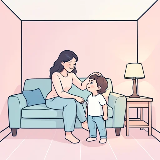 母は子供の髪を優しく撫でた - Bildwörterbuch