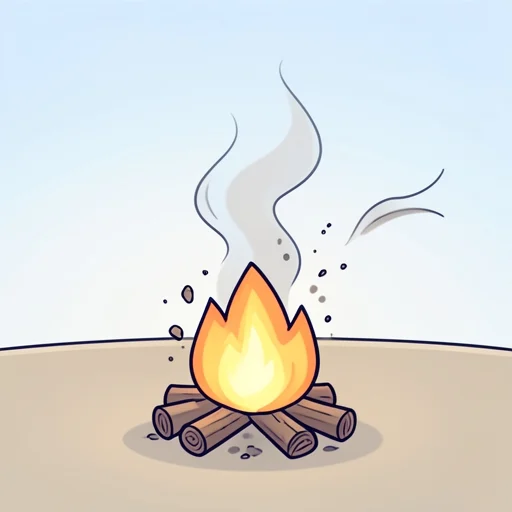灰が風に吹かれて飛び散った - Bildwörterbuch